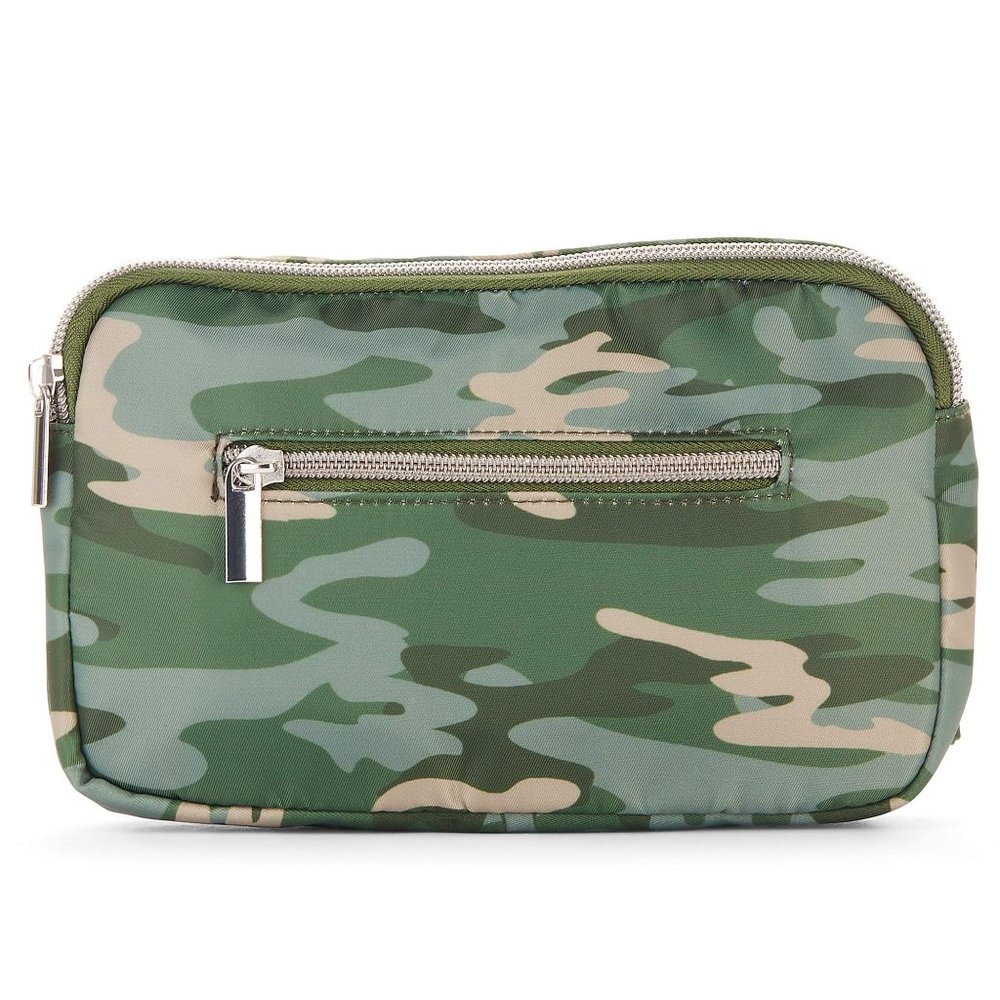 No Boundaries Double Zipper Camo Fanny Pack